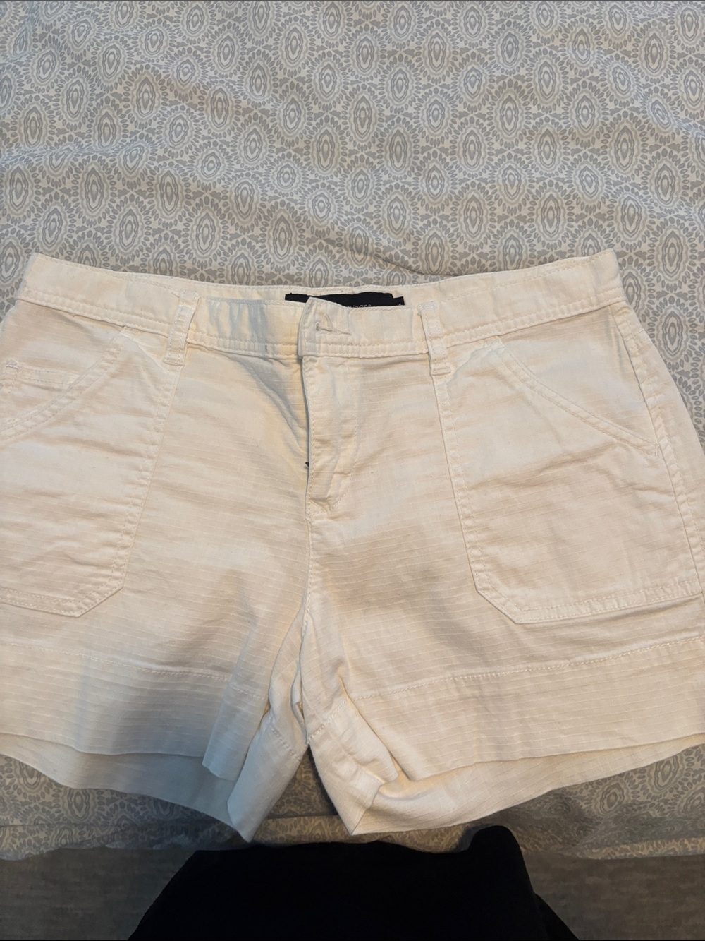 Calvin Klein white Cotton-Blend Bermuda Shorts